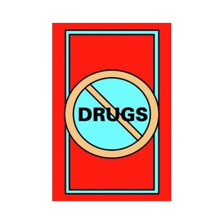 Accuform FLOOR MATS NO DRUGS 5 ft x 3FT PMM313 PMM313